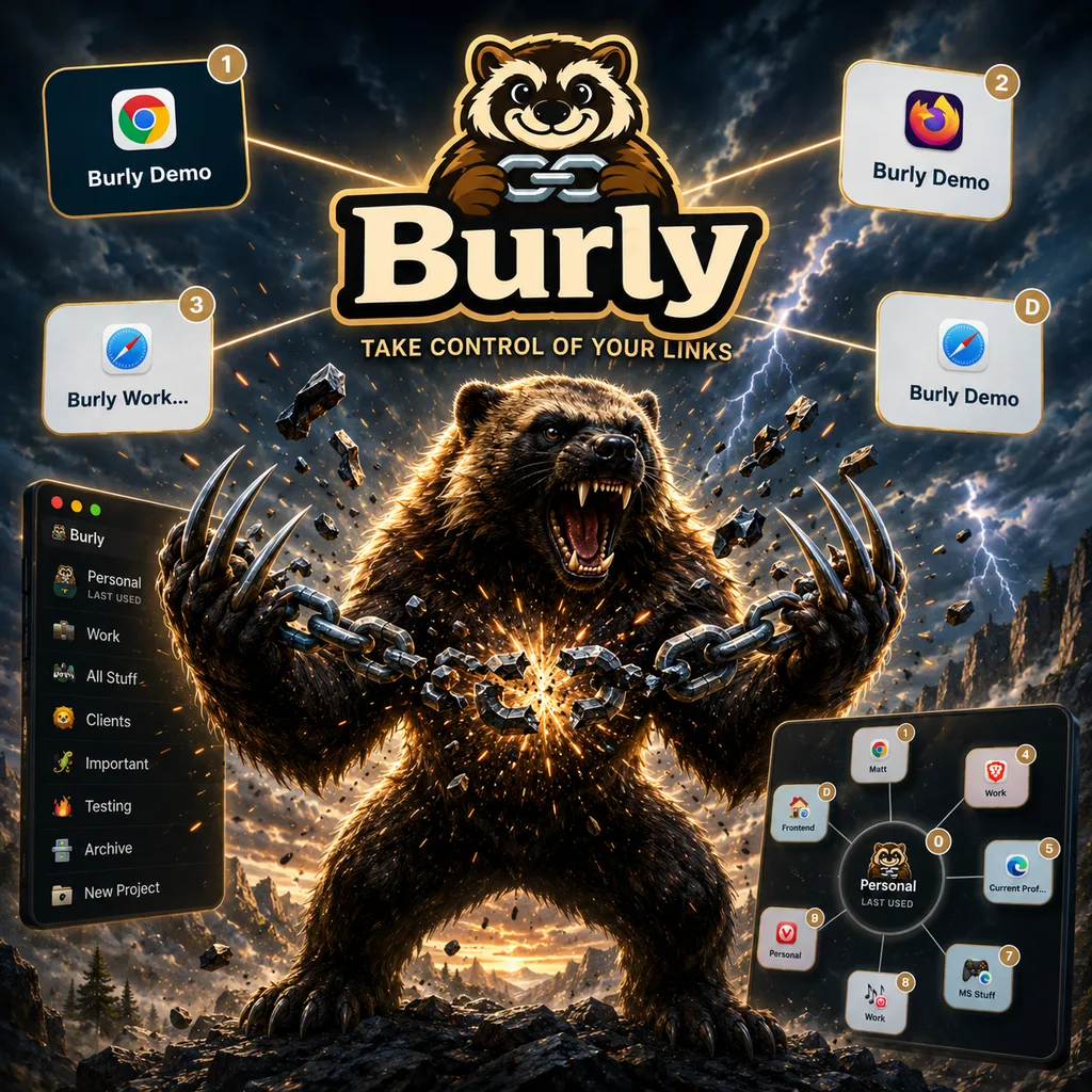Burly: Every link, in the right browser profile.